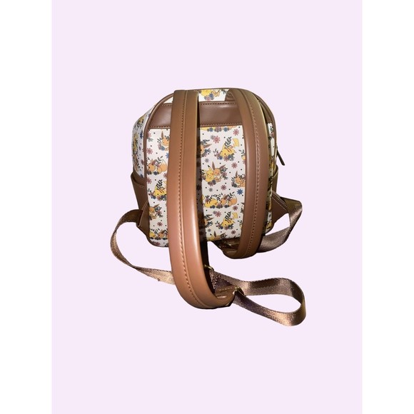 Loungefly Pokémon Pikachu & Eevee Floral Mini Backpack - Picture 4 of 5